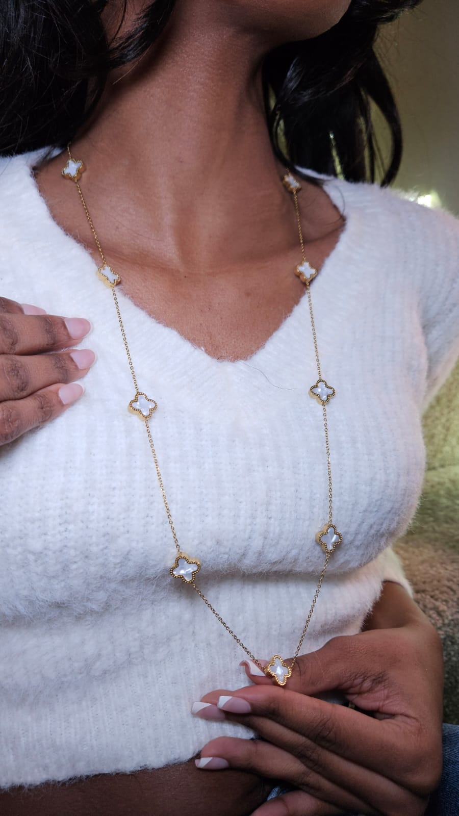 EXTENDED CLOVER INSPIRED NECKLACE