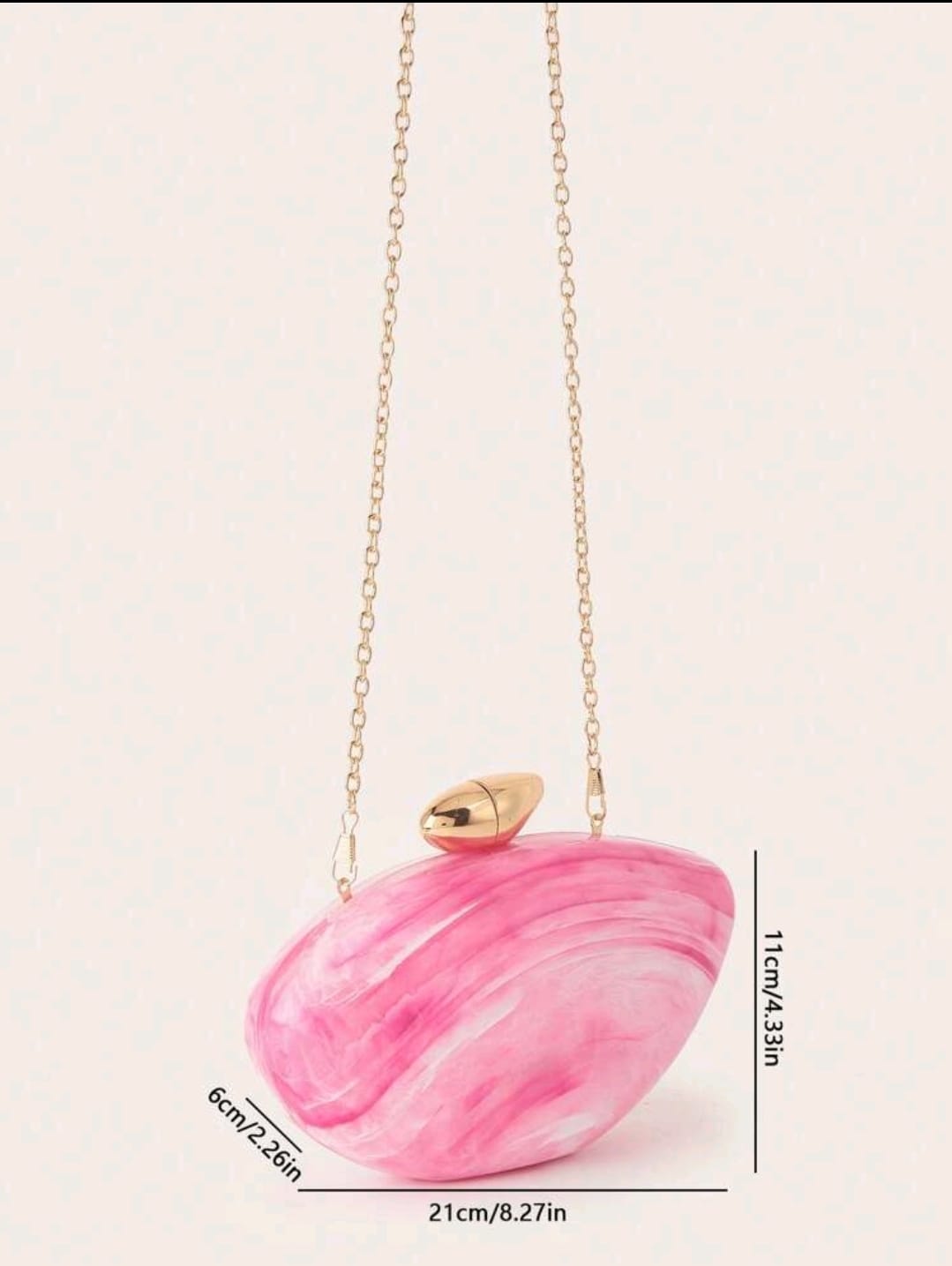 ACRYLIC MAGNET CLOSURE CLUTCH