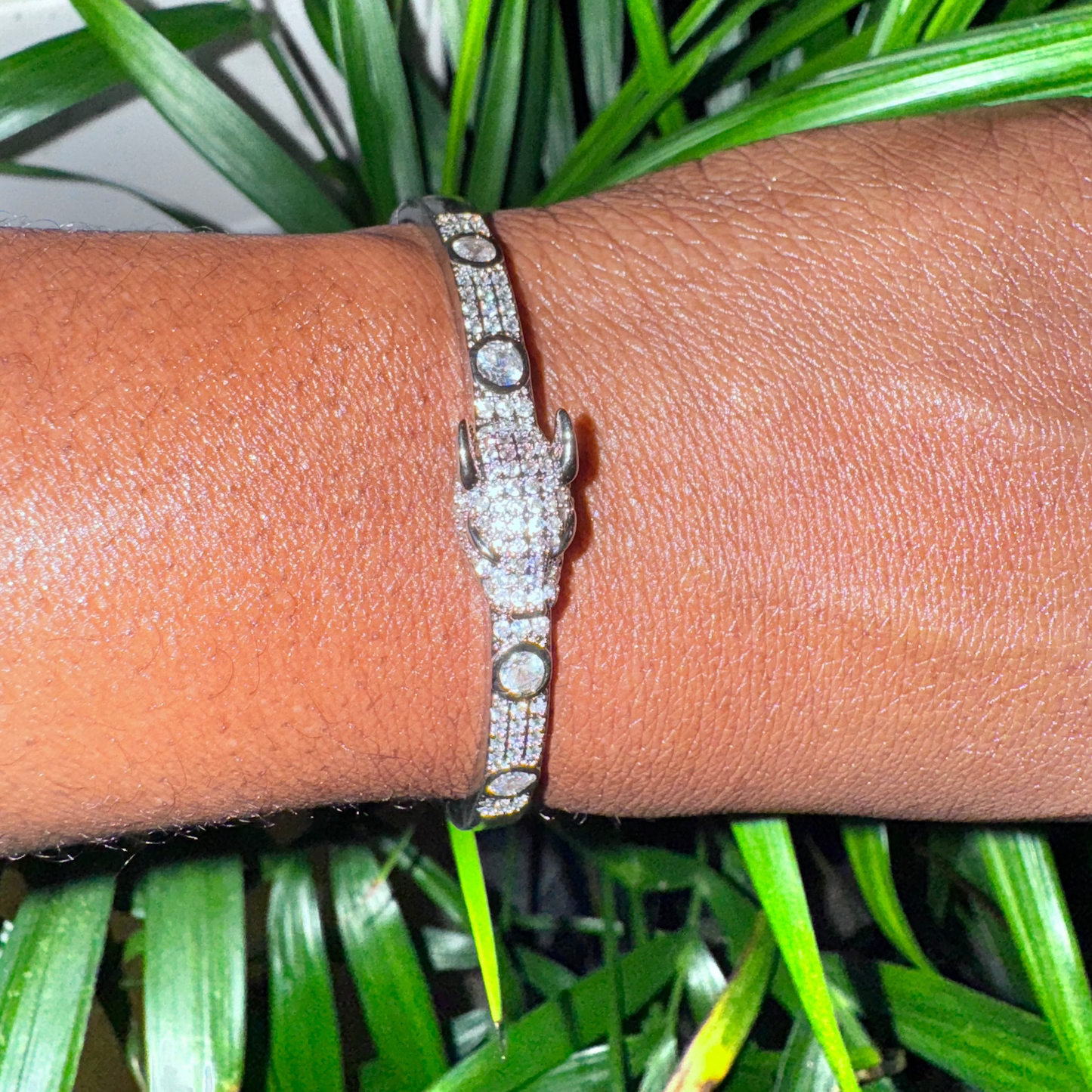 RHINESTONE PANTHER BRACELET