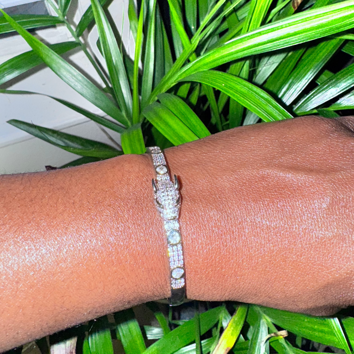 RHINESTONE PANTHER BRACELET