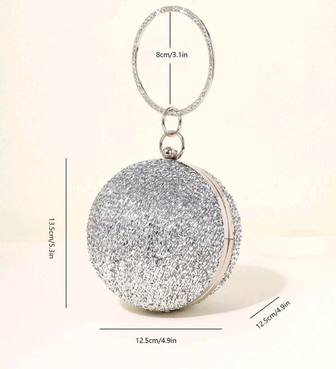 MINI SILVER BALL BAG