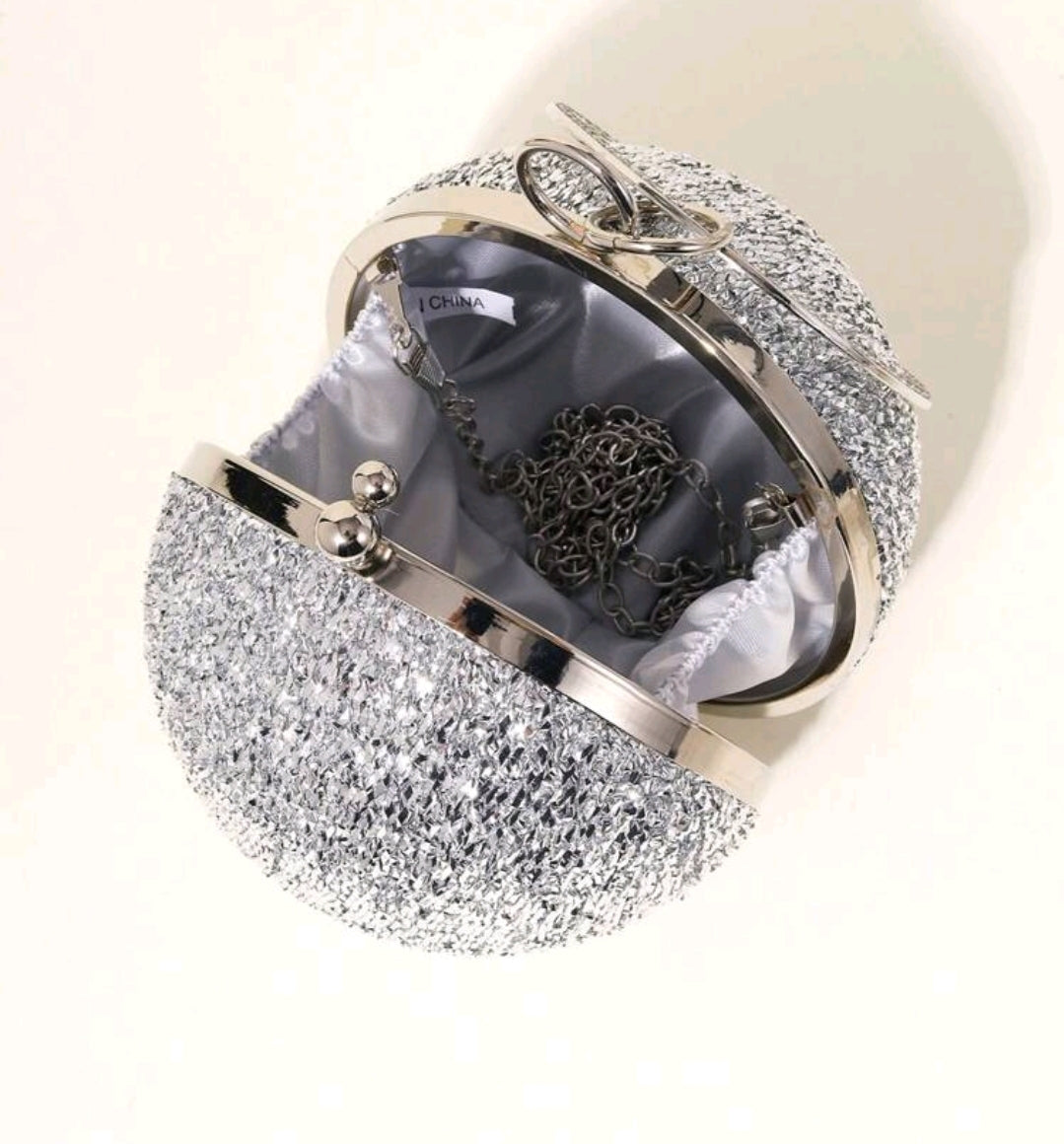 MINI SILVER BALL BAG