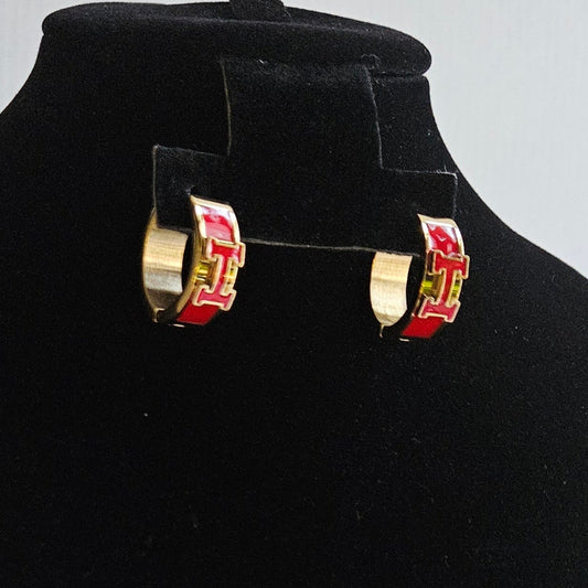 H INSPIRED STAINLESS STEEL EARRING
