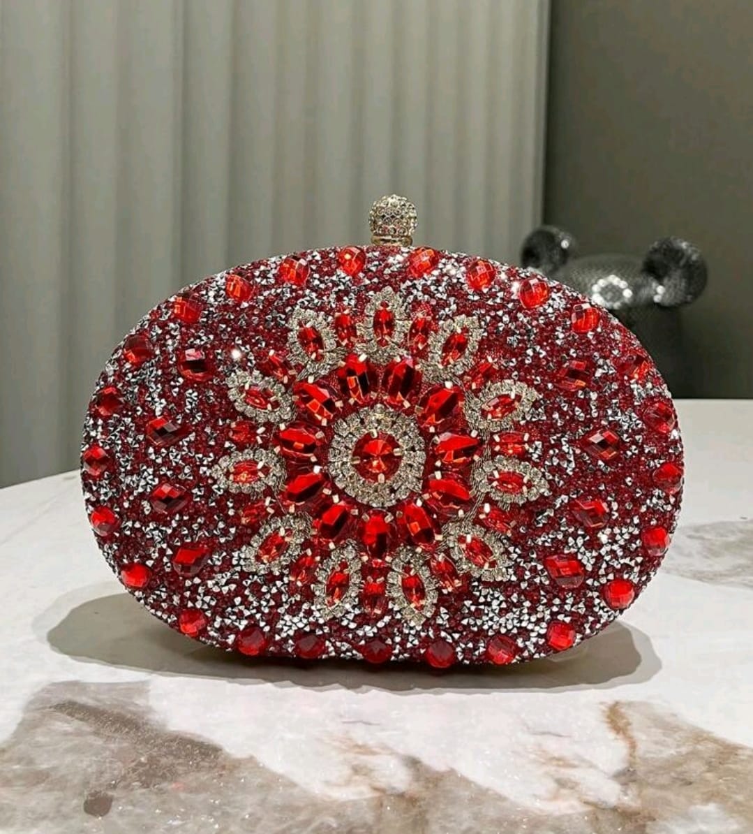 VIBRANT RHINESTONE CLUTCH