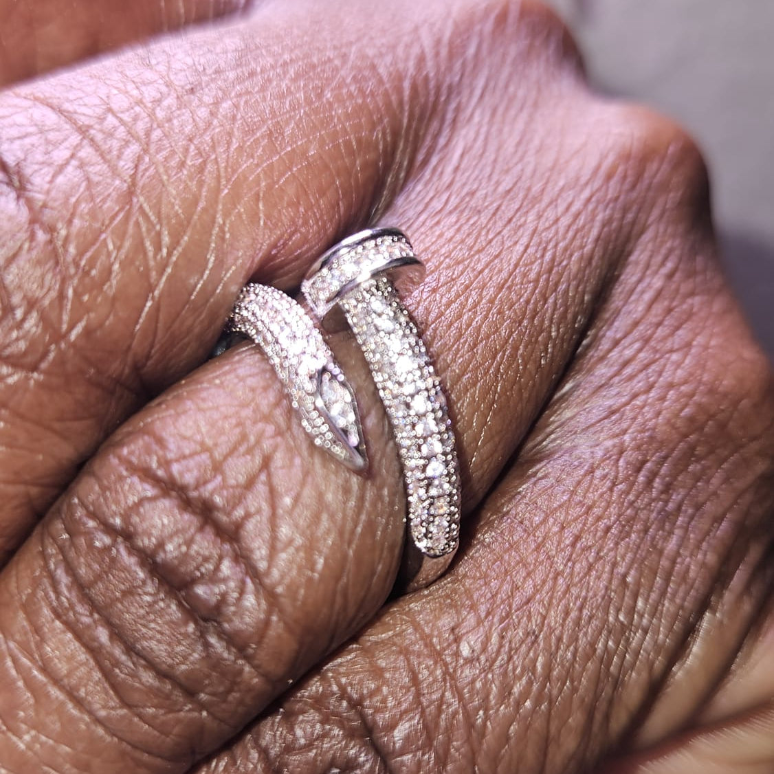 NAIL INSPIRED RHIINESTONE RING SWP LOOK 035