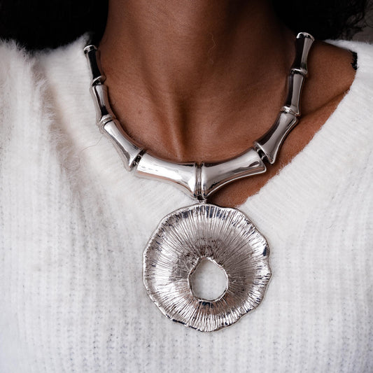 BOLD PENDANT STATEMENT NECKLACE SWP LOOK 052