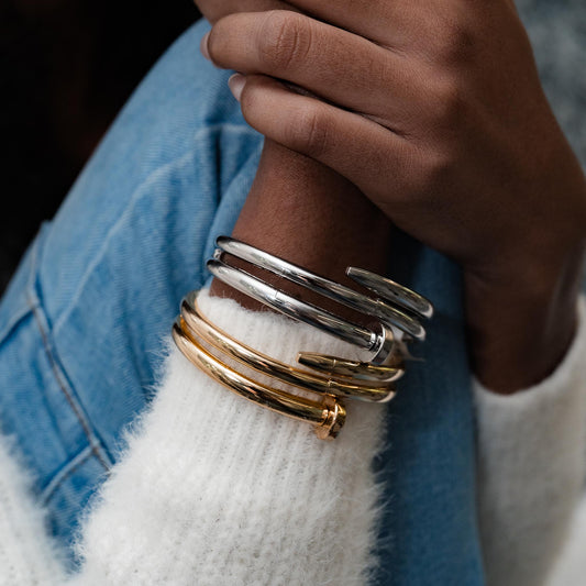 DOUBLE LAYERED INSPIRED NAIL BRACELET SWP LOOK 004
